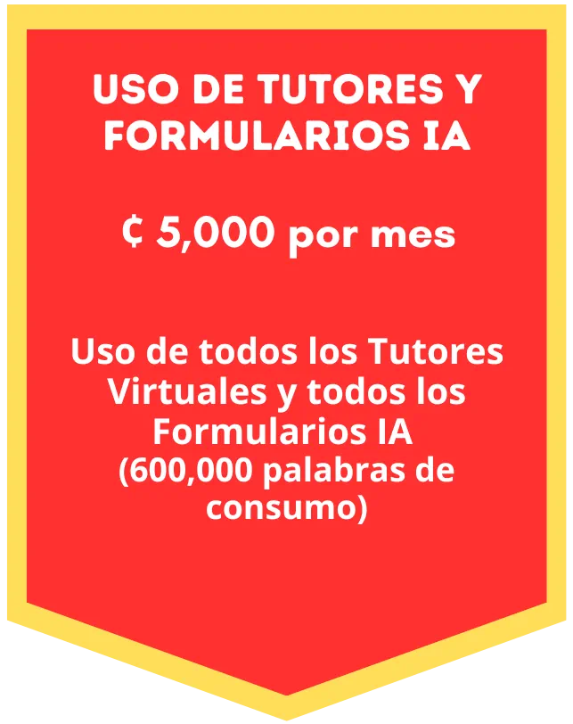 Precio tutores y forms Precio tutores y forms